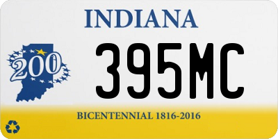 IN license plate 395MC