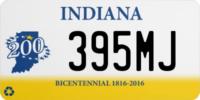 IN license plate 395MJ