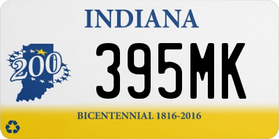 IN license plate 395MK