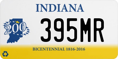 IN license plate 395MR