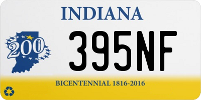 IN license plate 395NF