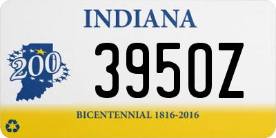 IN license plate 395OZ