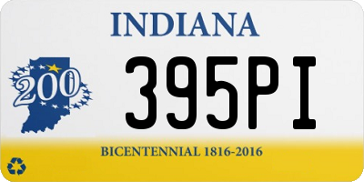 IN license plate 395PI