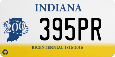 IN license plate 395PR