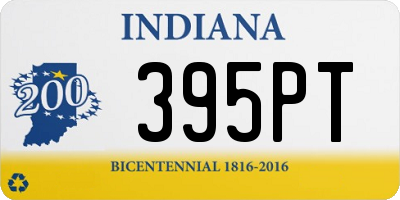 IN license plate 395PT