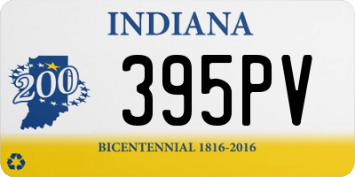 IN license plate 395PV