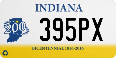 IN license plate 395PX