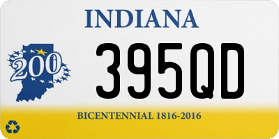 IN license plate 395QD