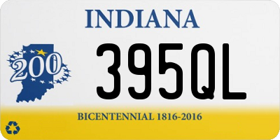 IN license plate 395QL