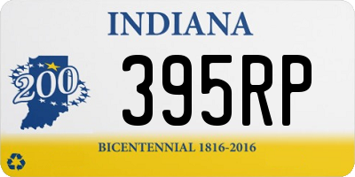 IN license plate 395RP