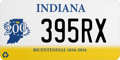 IN license plate 395RX