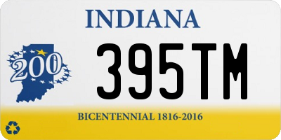 IN license plate 395TM