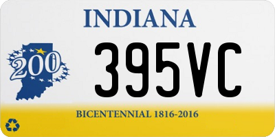 IN license plate 395VC