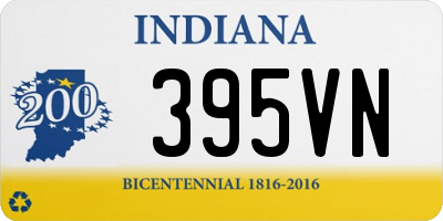 IN license plate 395VN