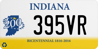 IN license plate 395VR