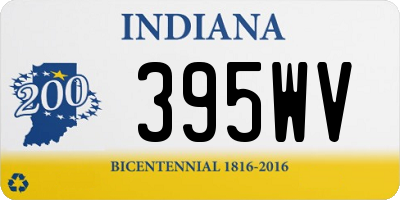 IN license plate 395WV