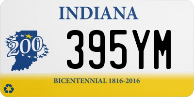 IN license plate 395YM