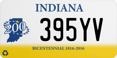 IN license plate 395YV