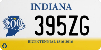 IN license plate 395ZG