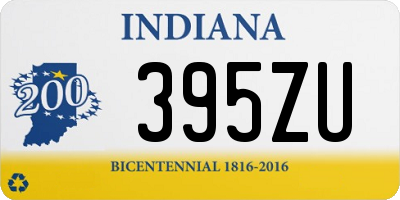 IN license plate 395ZU