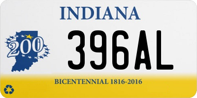 IN license plate 396AL