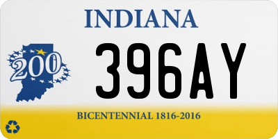 IN license plate 396AY
