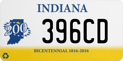 IN license plate 396CD