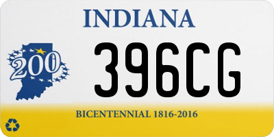 IN license plate 396CG