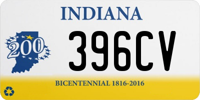 IN license plate 396CV