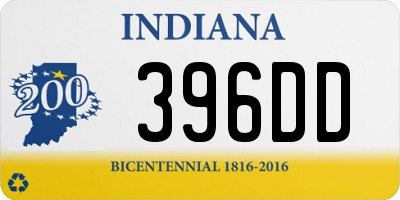 IN license plate 396DD