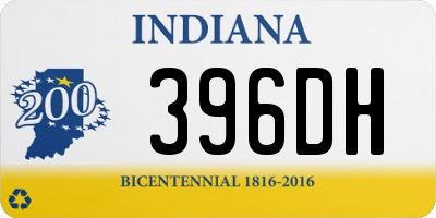 IN license plate 396DH