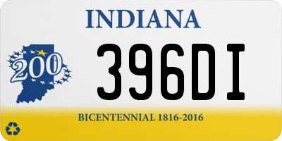 IN license plate 396DI