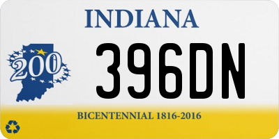 IN license plate 396DN