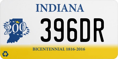 IN license plate 396DR