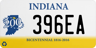 IN license plate 396EA