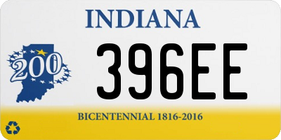 IN license plate 396EE