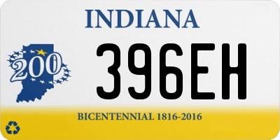 IN license plate 396EH