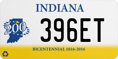 IN license plate 396ET