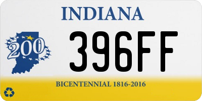 IN license plate 396FF