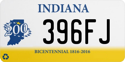 IN license plate 396FJ