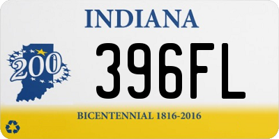 IN license plate 396FL