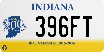 IN license plate 396FT