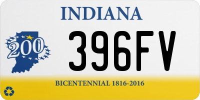 IN license plate 396FV