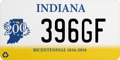 IN license plate 396GF