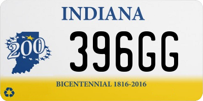 IN license plate 396GG