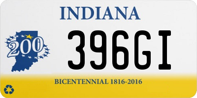IN license plate 396GI