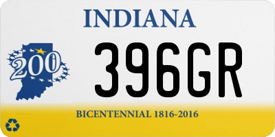 IN license plate 396GR