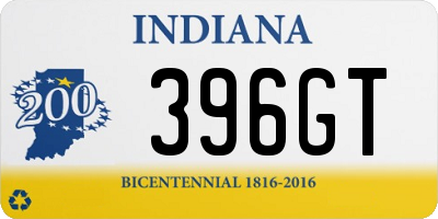 IN license plate 396GT