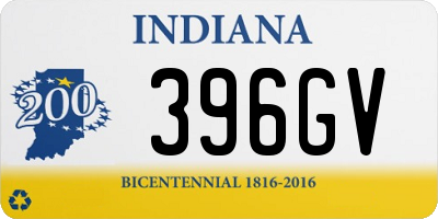 IN license plate 396GV