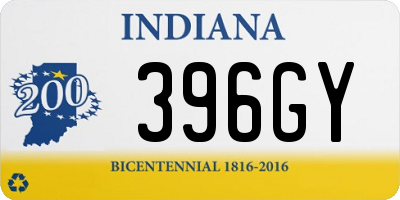 IN license plate 396GY